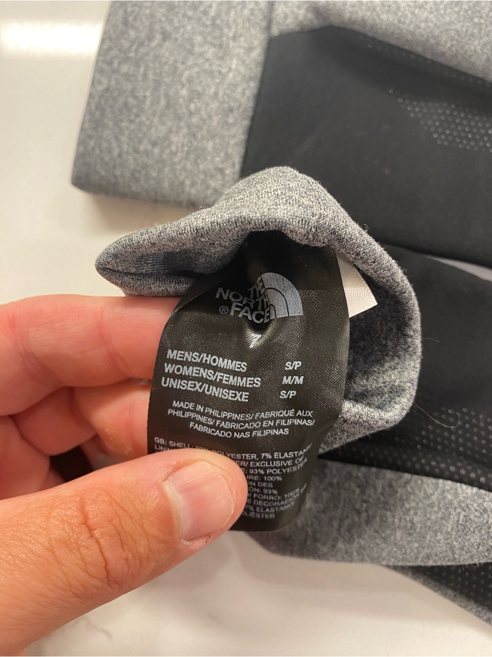 THE NORTH FACE ETIP RECYCLED GLOVE TNF MEDIUM GREY HEATHER UNISEX SIZE S - EUC ✨ - Picture 7 of 7
